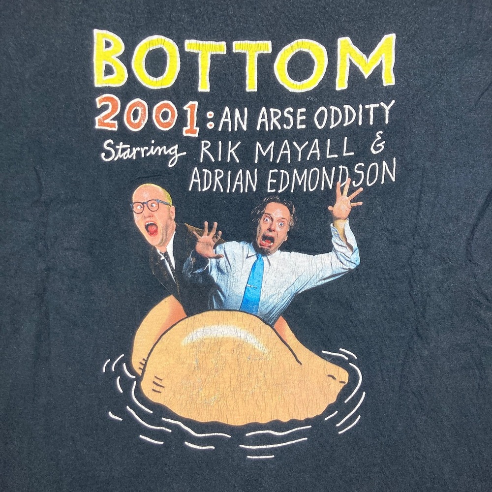 Vintage‎ The Bottom 2001 An Arse Oddity Shirt Mens M Black Live Show Comedy Y2K - Picture 3 of 14